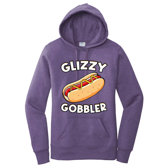 Funny Hot Dog Glizzy Gobbler Number One Glizzy Gladiator Women's Pullover Hoodie