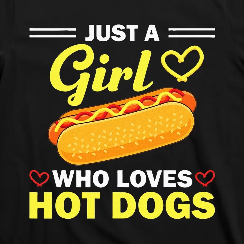 Funny Hot Dog Design For Women Hot Dog Lovers T-Shirt