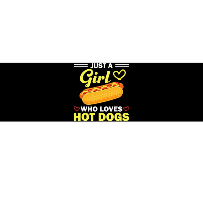 Funny Hot Dog Design For Women Hot Dog Lovers Bumper Sticker