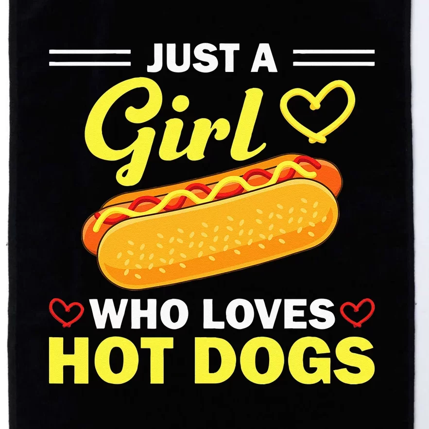 Funny Hot Dog Design For Women Hot Dog Lovers Platinum Collection Golf Towel