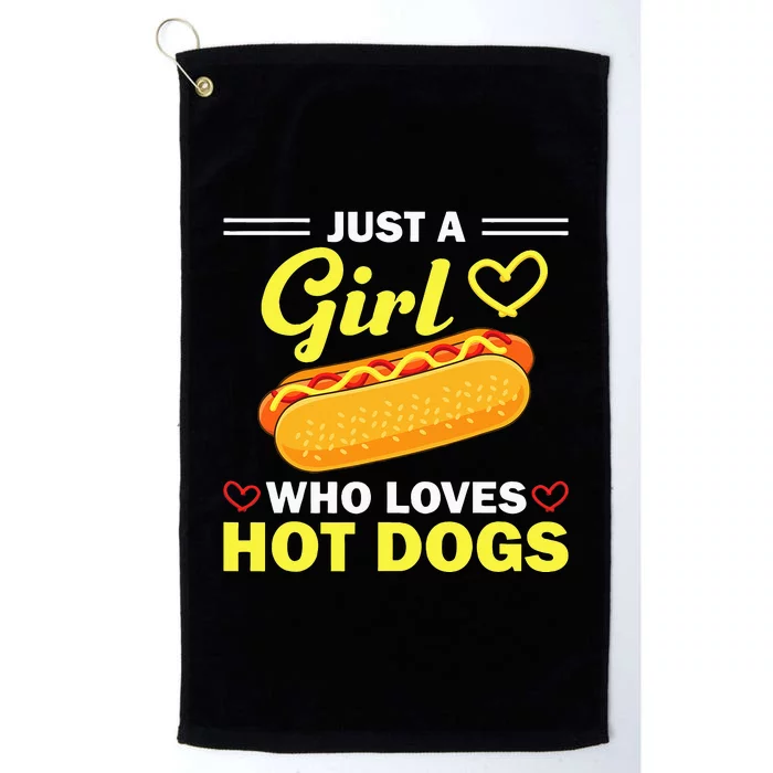 Funny Hot Dog Design For Women Hot Dog Lovers Platinum Collection Golf Towel