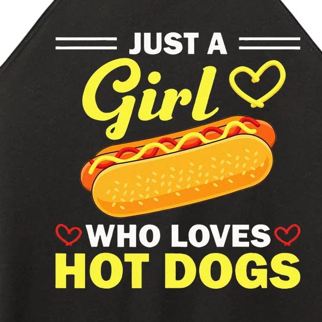 Funny Hot Dog Design For Women Hot Dog Lovers Women’s Perfect Tri Rocker Tank