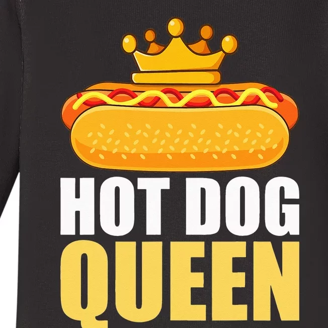 Funny Hot Dog For Women Grilled Wiener Sausage Buns Baby Long Sleeve Bodysuit