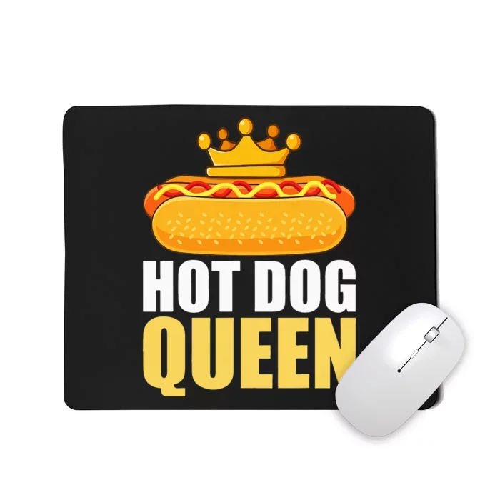 Funny Hot Dog For Women Grilled Wiener Sausage Buns Mousepad