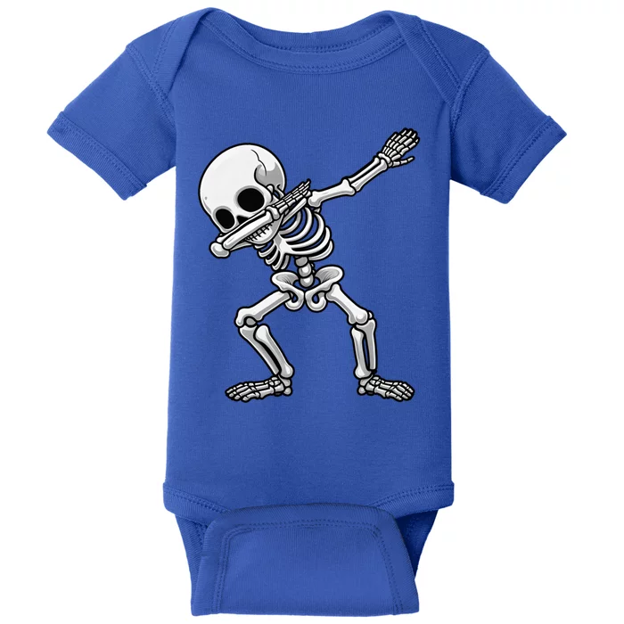 Funny Halloween Dabbing Skeleton Skull Great Gift Baby Bodysuit