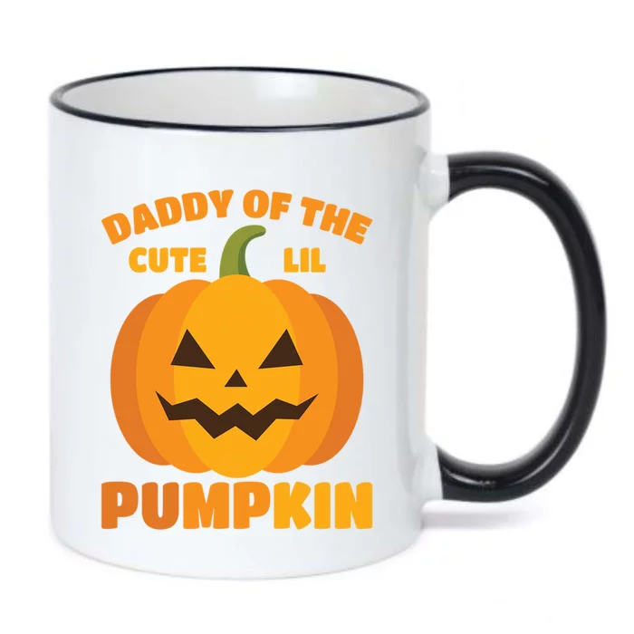 Funny Halloween Daddy Of The Cute Lil Pumpkin Gift Black Color Changing Mug