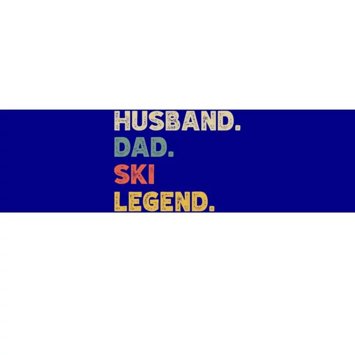 Funny Husband Dad Ski Legend Vintage Retro Cool Gift Bumper Sticker