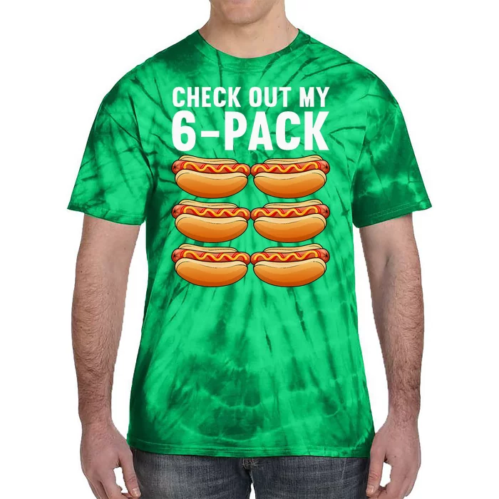 Funny Hot Dog Design For Women Sausage Food Hotdog Lover Tie-Dye T-Shirt