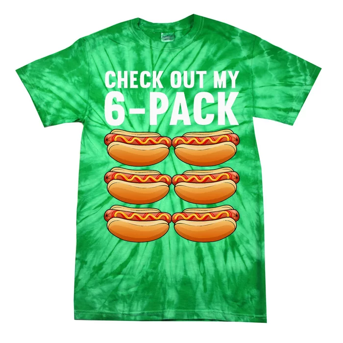 Funny Hot Dog Design For Women Sausage Food Hotdog Lover Tie-Dye T-Shirt