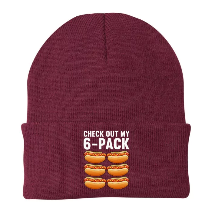 Funny Hot Dog Design For Women Sausage Food Hotdog Lover Knit Cap Winter Beanie