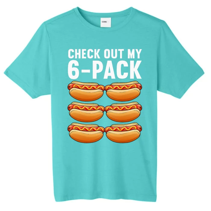 Funny Hot Dog Design For Women Sausage Food Hotdog Lover ChromaSoft Performance T-Shirt