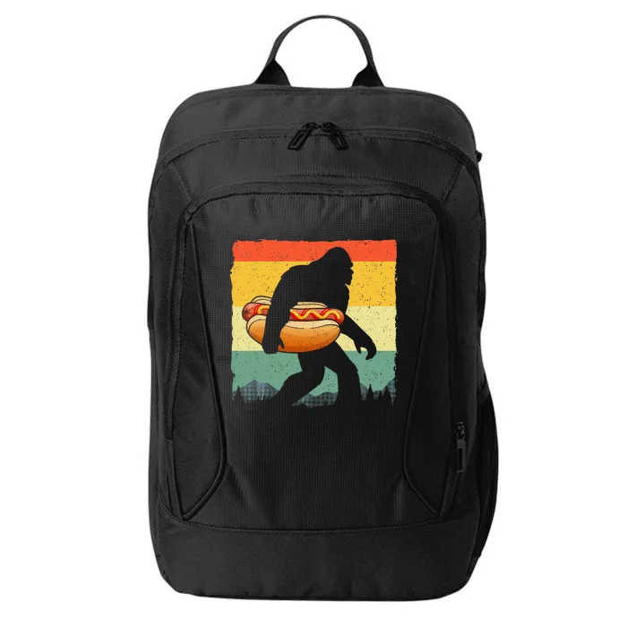 Funny Hot Dog Art For Women Bigfoot Hotdog Lovers City Backpack