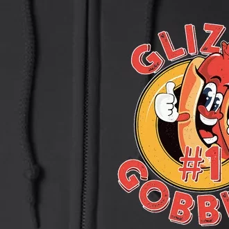 Funny Hot Dog Glizzy Gobbler Number One Glizzy Full Zip Hoodie