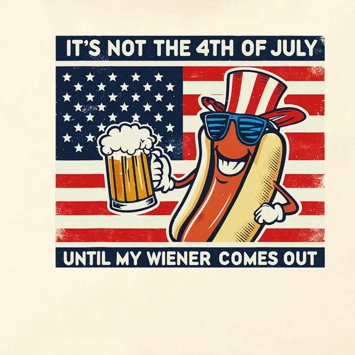 Funny Hot Dog 4th Of July Wiener Zip Tote Bag