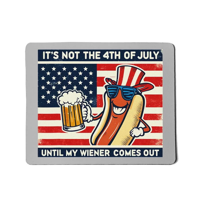 Funny Hot Dog 4th Of July Wiener Mousepad