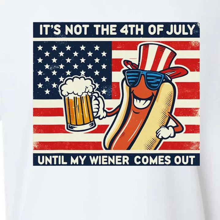 Funny Hot Dog 4th Of July Wiener Sueded Cloud Jersey T-Shirt