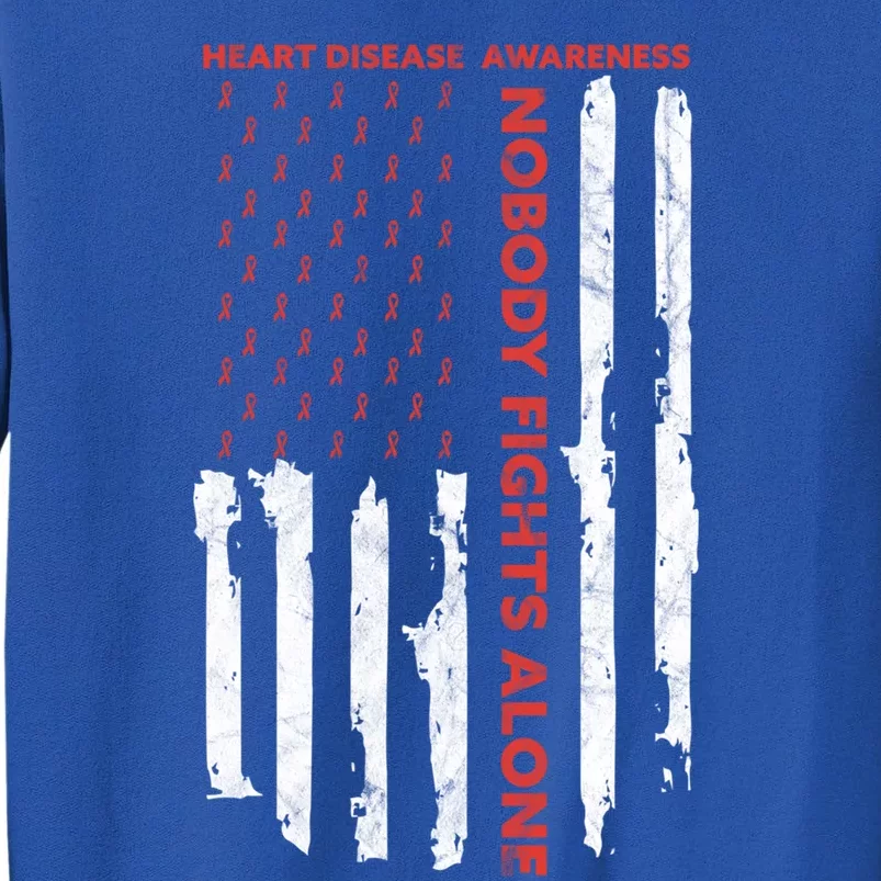 Fight Heart Disease Awareness Month American Flag Gift Sweatshirt