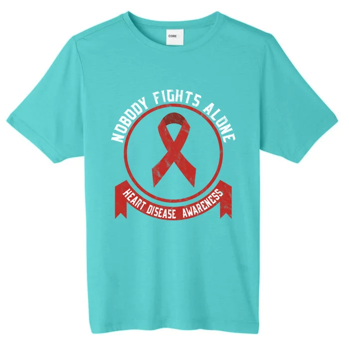 Fight Heart Disease Awareness Month American Heart Health Gift ChromaSoft Performance T-Shirt