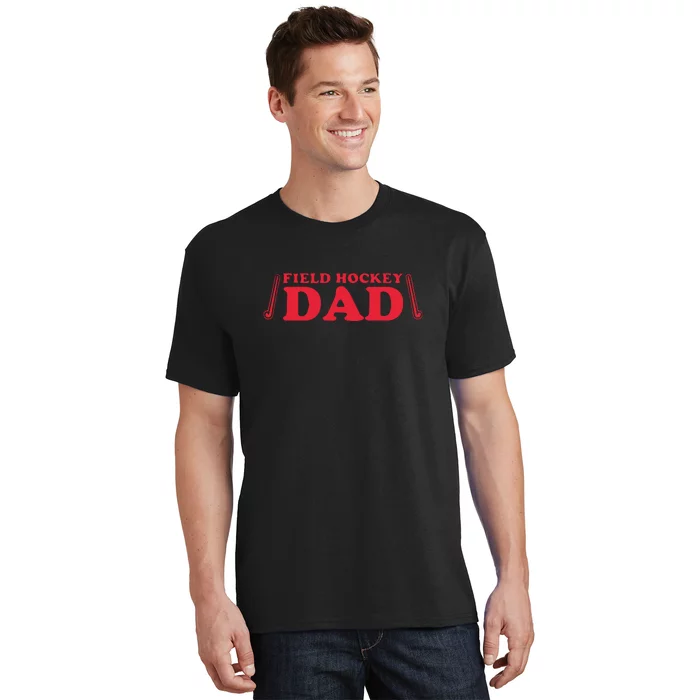 Field Hockey Dad Red Father's Day Gift T-Shirt