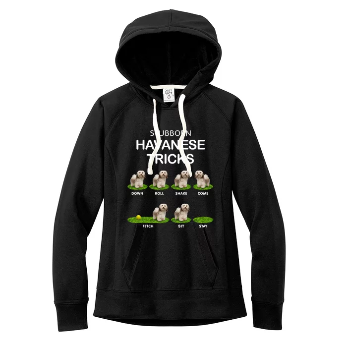 Funky Headed Dog Meaningful Gift Funny Havanese For Christmas Cool Gift Women's Fleece Hoodie