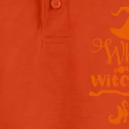 Funny Halloween Design/ Whats Up Witches? Gift Dry Zone Grid Performance Polo