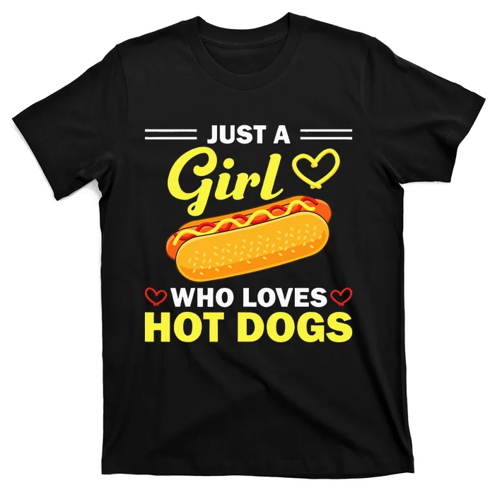 Funny Hot Dog Design For Women Hot Dog Lovers T-Shirt