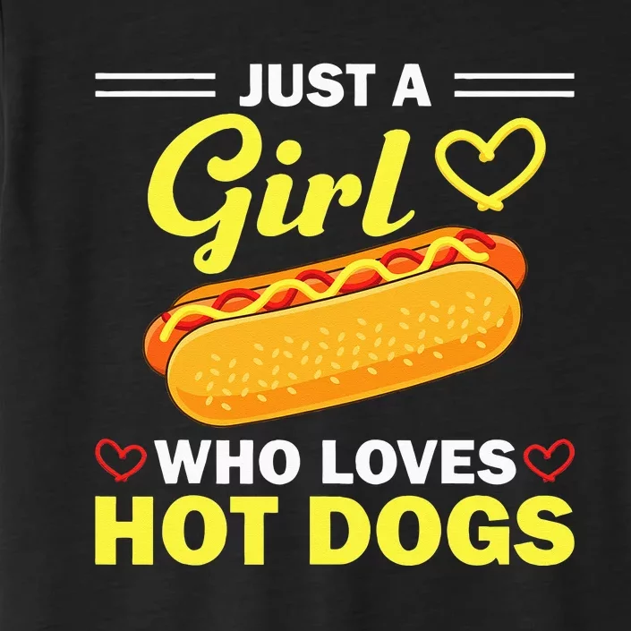 Funny Hot Dog Design For Women Hot Dog Lovers ChromaSoft Performance T-Shirt