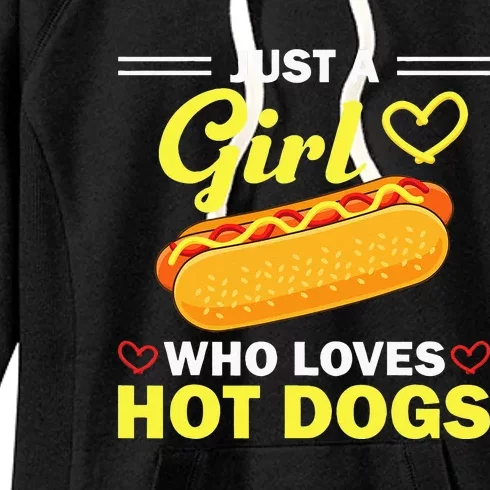 Funny Hot Dog Design For Women Hot Dog Lovers Women's Fleece Hoodie