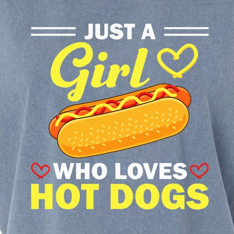 Funny Hot Dog Design For Women Hot Dog Lovers Garment-Dyed Women's Muscle Tee