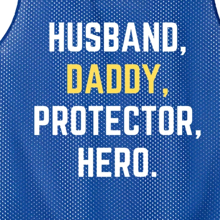 Funny Husband Daddy Protector Hero Gift For Dad Gift Mesh Reversible Basketball Jersey Tank