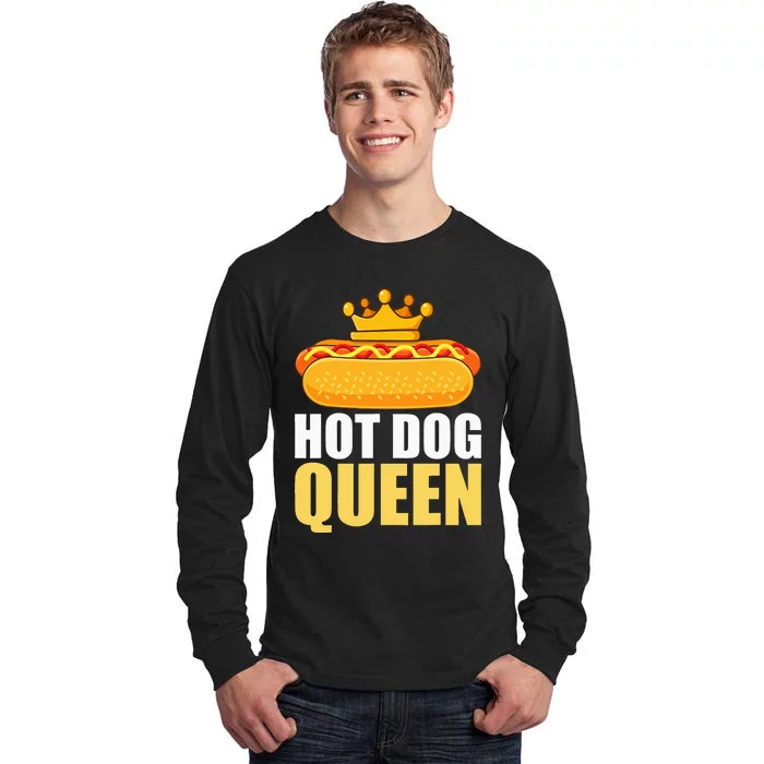 Funny Hot Dog For Women Grilled Wiener Sausage Buns Tall Long Sleeve T-Shirt