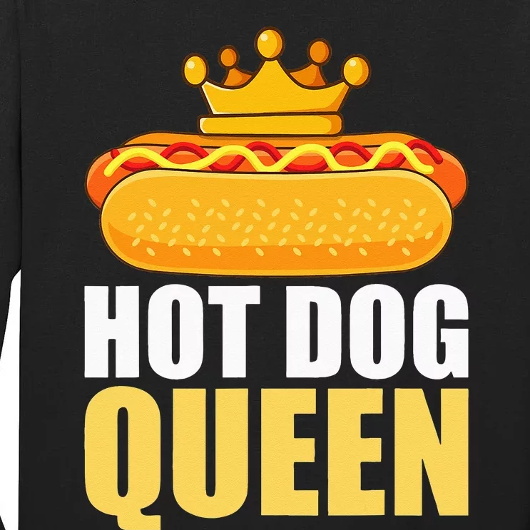 Funny Hot Dog For Women Grilled Wiener Sausage Buns Tall Long Sleeve T-Shirt