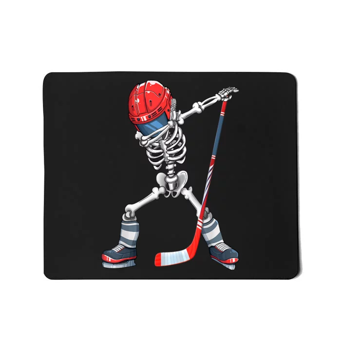 Funny Halloween Dabbing Skeleton Hockey Costume Gift Gift Mousepad