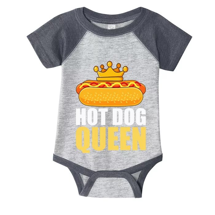 Funny Hot Dog Grilled Wiener Sausage Buns Infant Baby Jersey Bodysuit