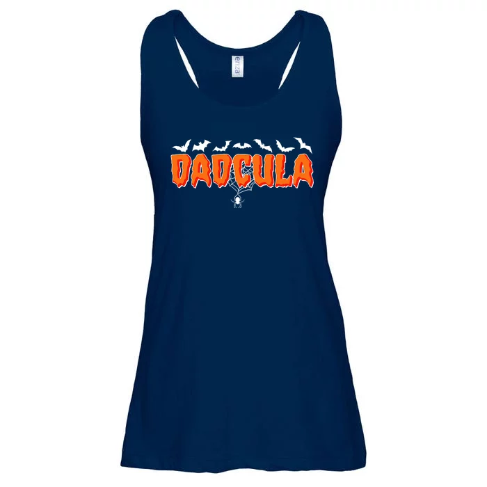 Funny Halloween Dadcula Dracula Ladies Essential Flowy Tank