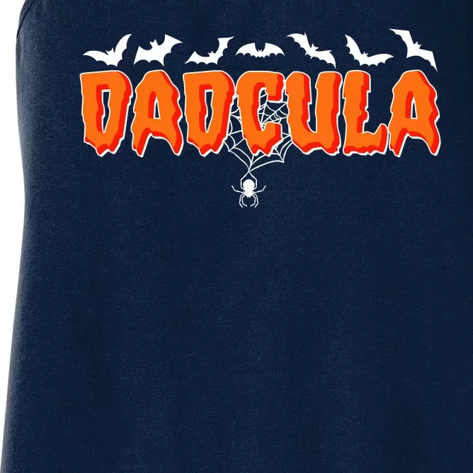 Funny Halloween Dadcula Dracula Women's Racerback Tank