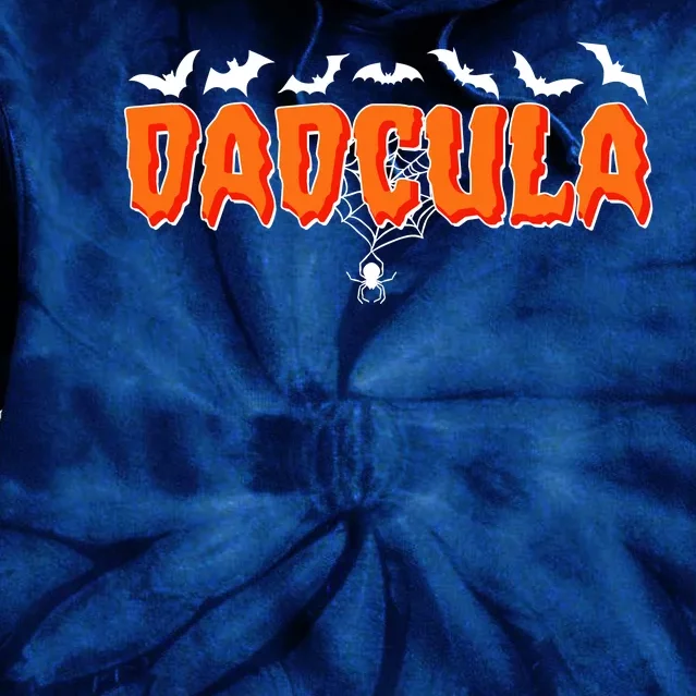 Funny Halloween Dadcula Dracula Tie Dye Hoodie