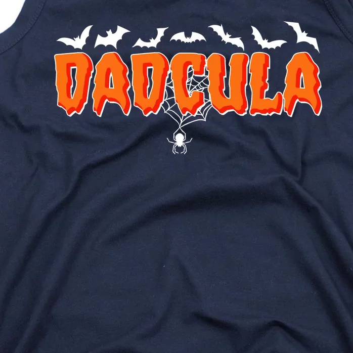 Funny Halloween Dadcula Dracula Tank Top