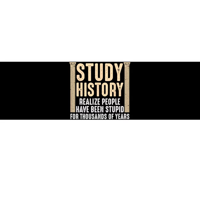 Funny History Design Men Women History Buff History Teachers Bumper Sticker