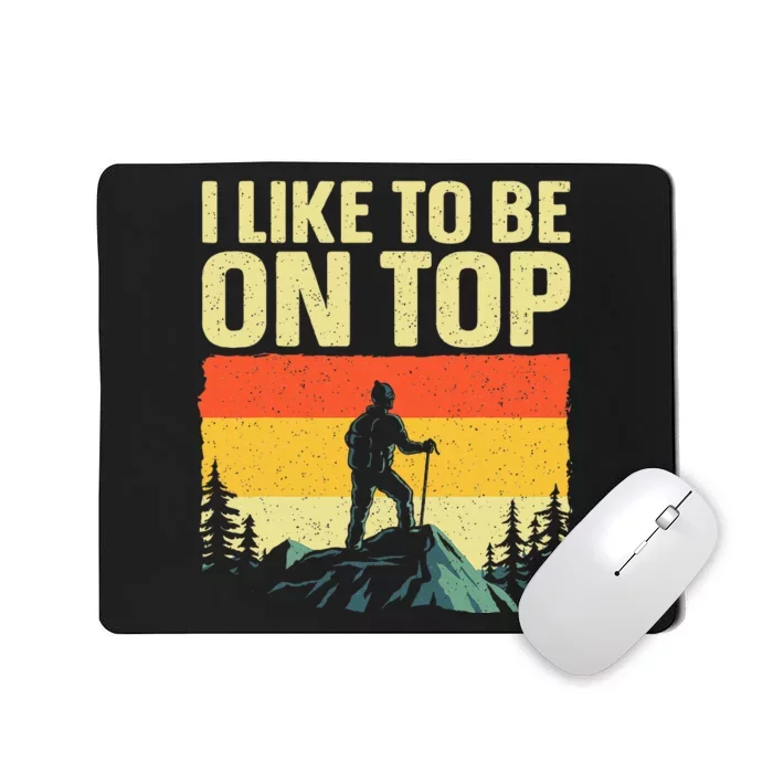 Funny Hiking Design For Women Hiker Hike Mountain Hikingd Mousepad