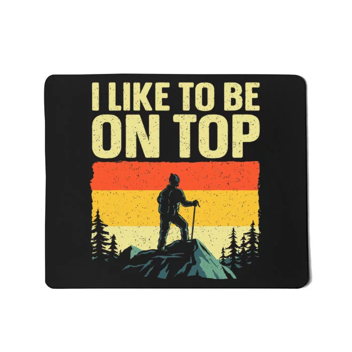 Funny Hiking Design For Women Hiker Hike Mountain Hikingd Mousepad