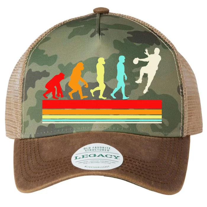 Funny Handball Design For Sports Athletes Legacy Tie Dye Trucker Hat