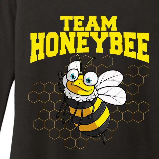 Funny Honeybee Design Bee Lovers Squad Womens CVC Long Sleeve Shirt