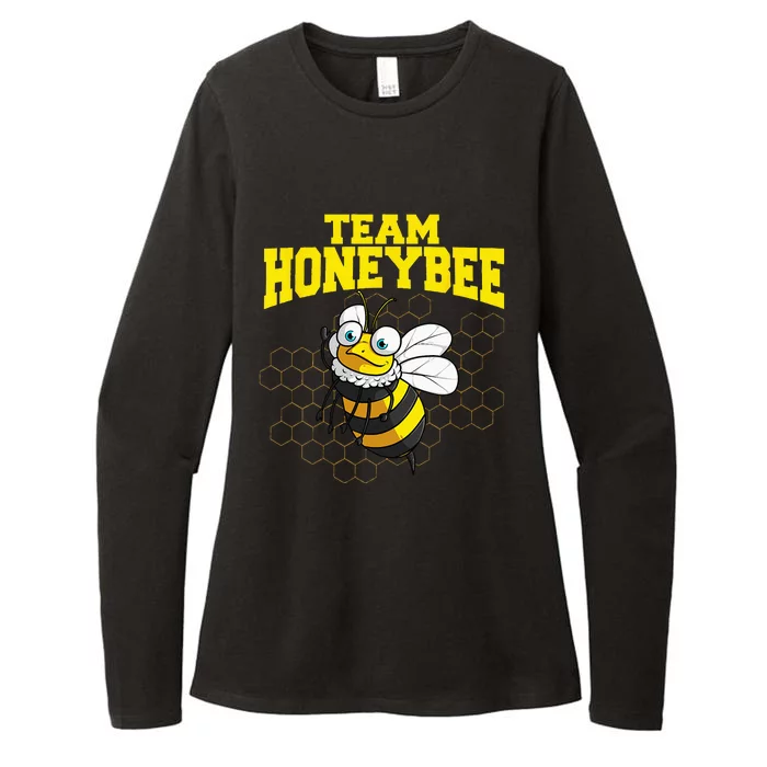 Funny Honeybee Design Bee Lovers Squad Womens CVC Long Sleeve Shirt