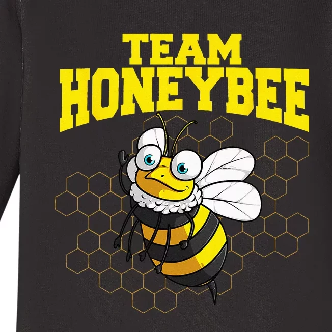 Funny Honeybee Design Bee Lovers Squad Baby Long Sleeve Bodysuit