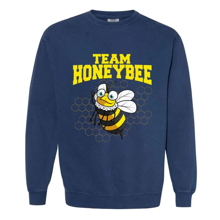 Funny Honeybee Design Bee Lovers Squad Garment-Dyed Sweatshirt