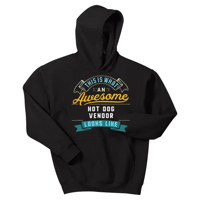 Funny Hot Dog Vendor Awesome Job Occupation Graduation Kids Hoodie