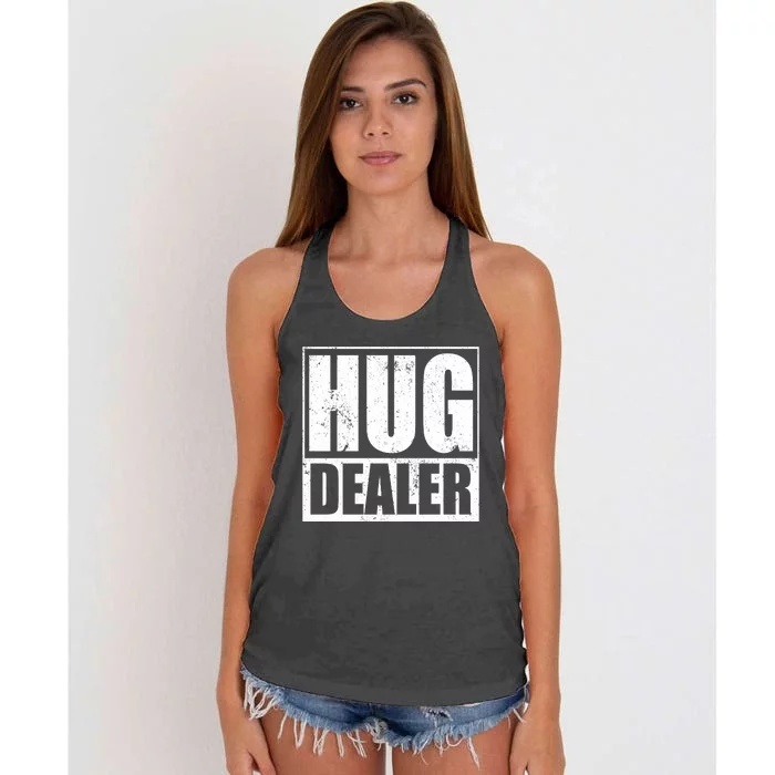 Funny Hug Dealer Gift Women's Knotted Racerback Tank