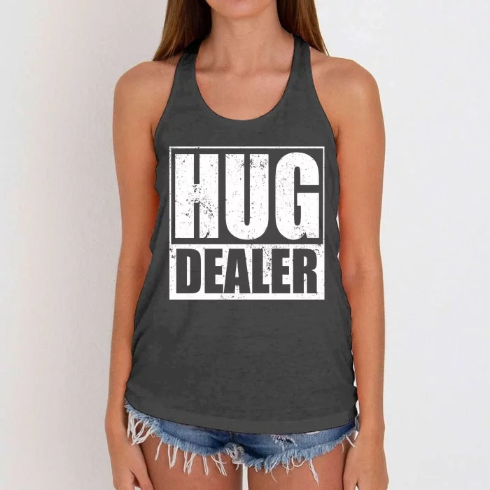 Funny Hug Dealer Gift Women's Knotted Racerback Tank