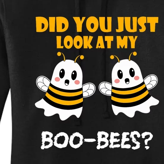 Funny Halloween Did You Just Look At My Boo Bees Women's Pullover Hoodie